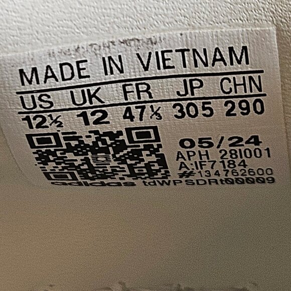 Adidas Men's Rivalry Lux Low Sneakers, Cloud/Ivory, Sz 12.5 - Picture 16 of 16